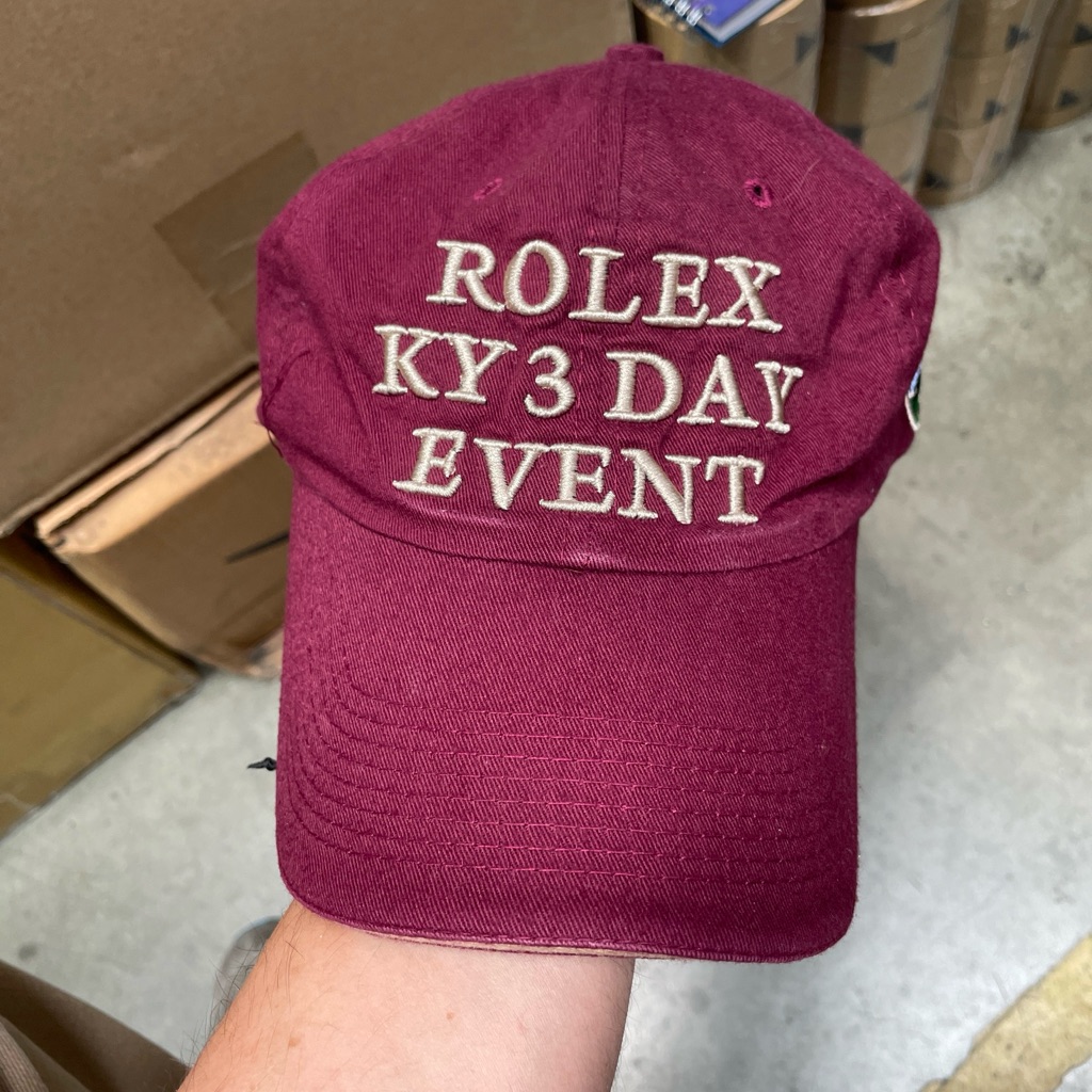Rolex Equestrian Championship Lexington Ky 3 Day Event Maroon Red Hat Cap